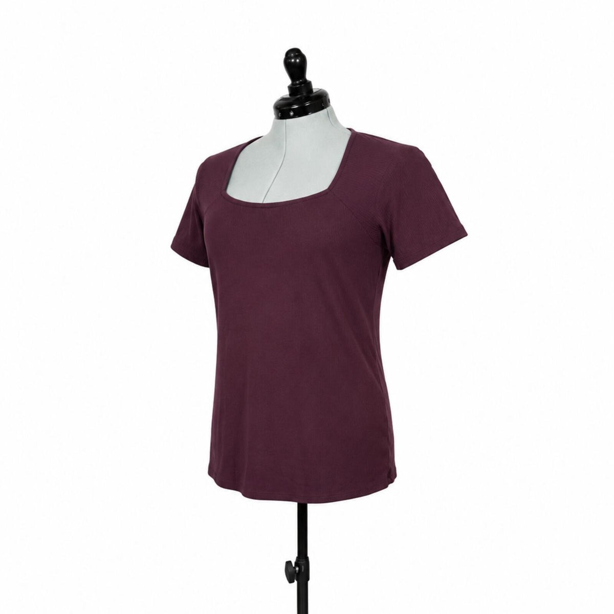 Torrid Super Soft Rib Knit Maroon Short Sleeve Top (2X)