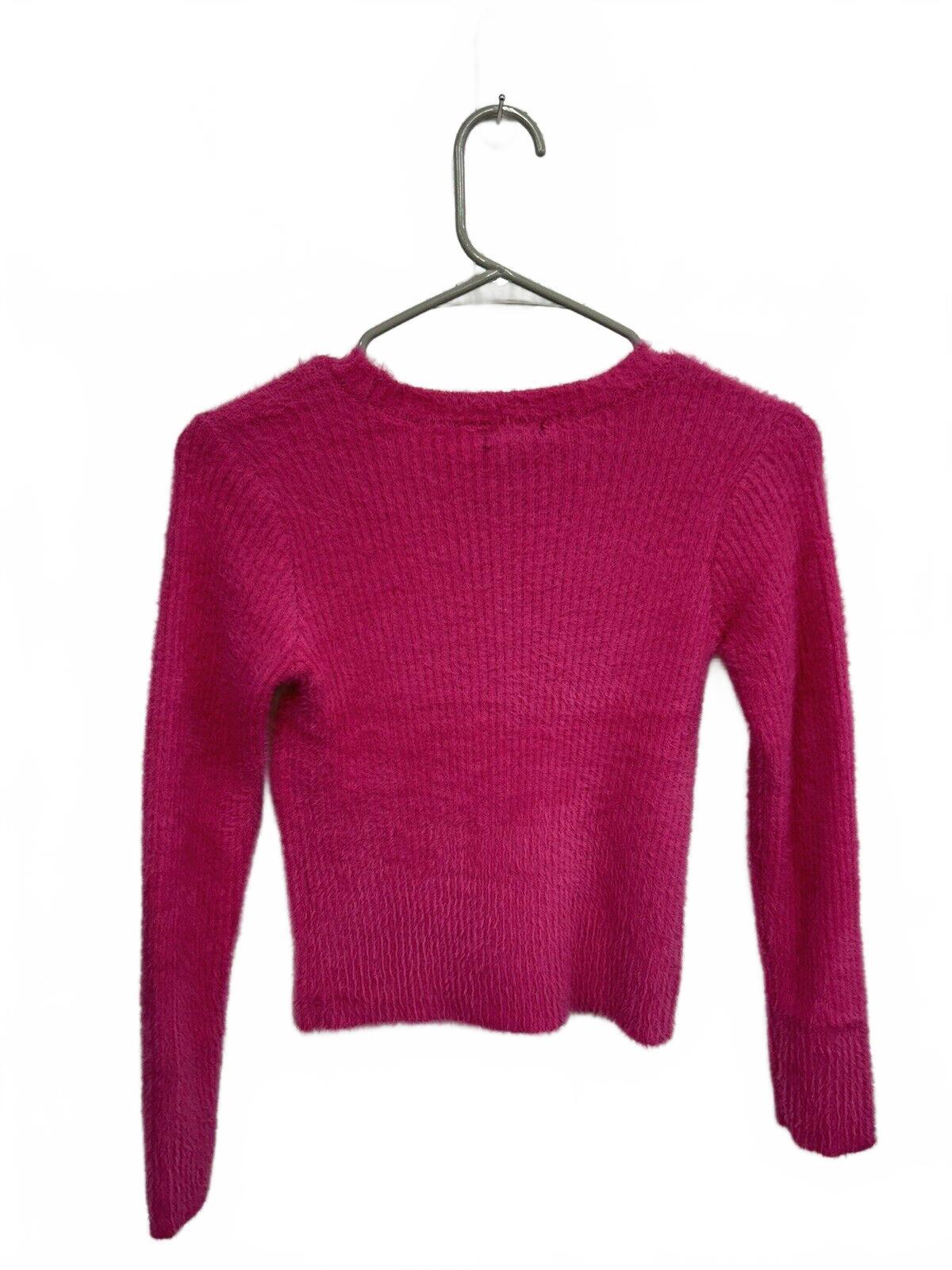 Art Class Hot Pink Fuzzy Sweater (L-10/12) Child