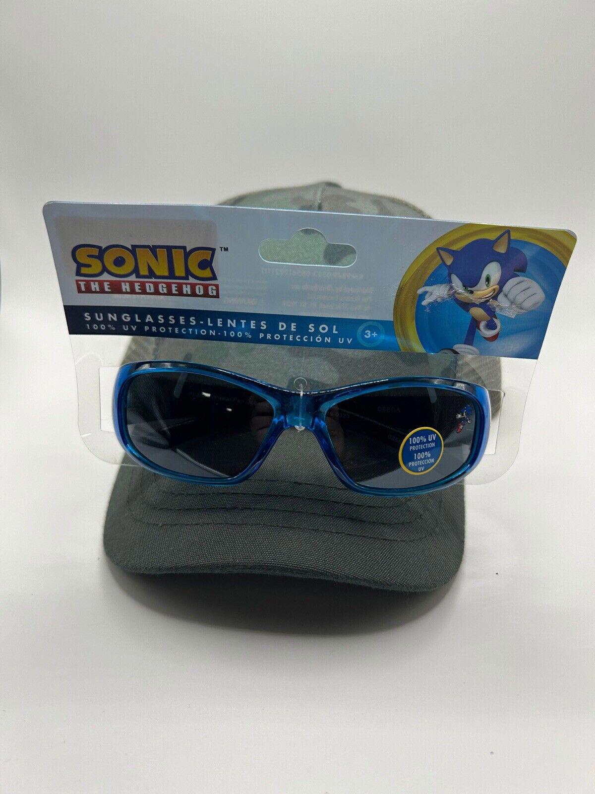 Cat & Jack Camouflage Hat & Sonic Theme Sunglasses (CHILD)