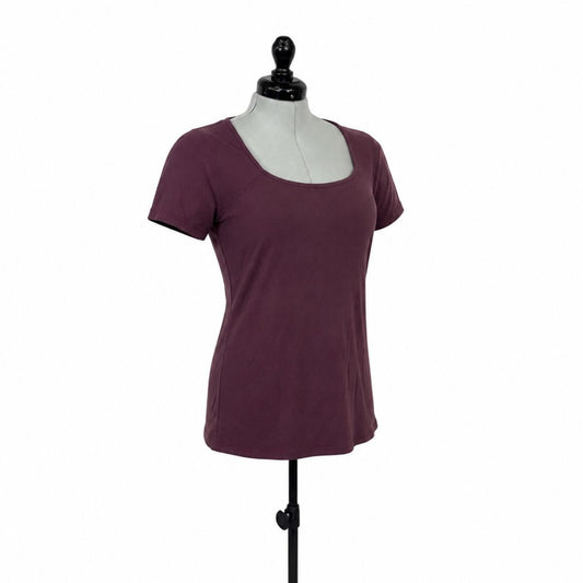 Torrid Super Soft Rib Knit Maroon Short Sleeve Top (2X)