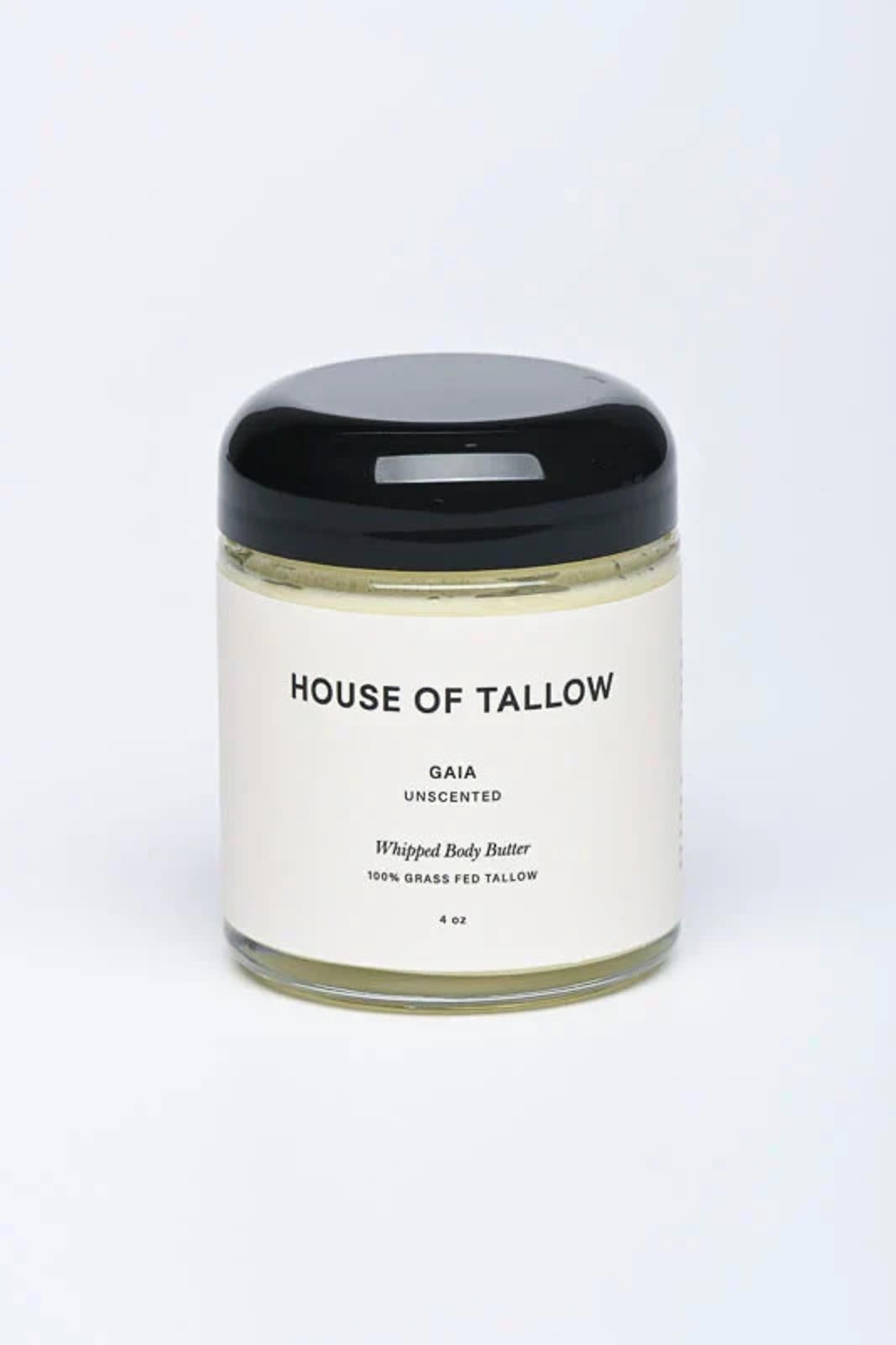House of Tallow Gaia (Unscented) 100% Grass Fed Tallow Whipped Butter