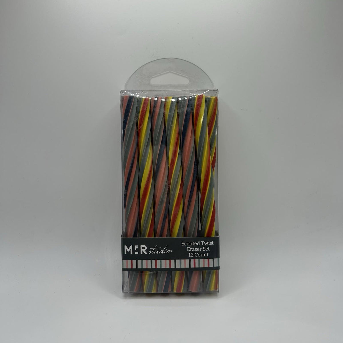 MFR Studio Scented Rainbow Twist Eraser Set (12 Count)