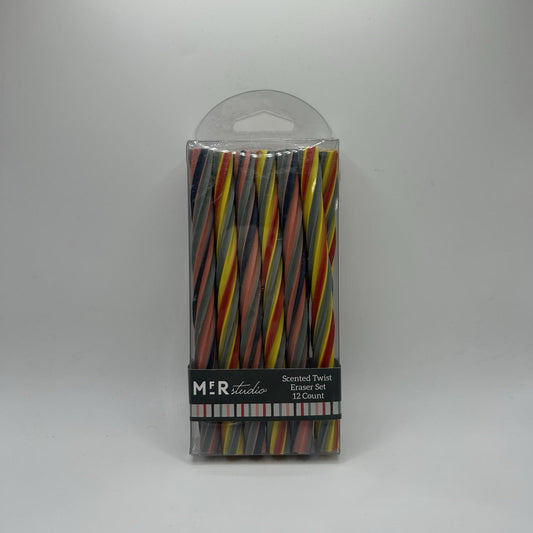 MFR Studio Scented Rainbow Twist Eraser Set (12 Count)