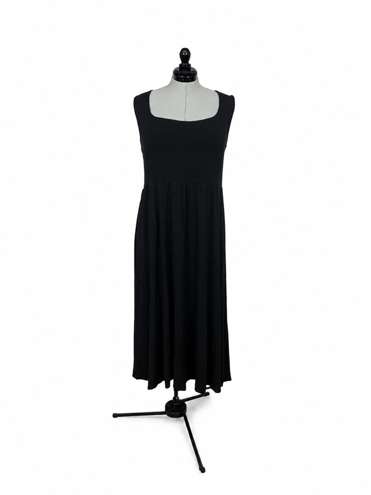 A New Day Black Square Neck Maxi Dress (XL)
