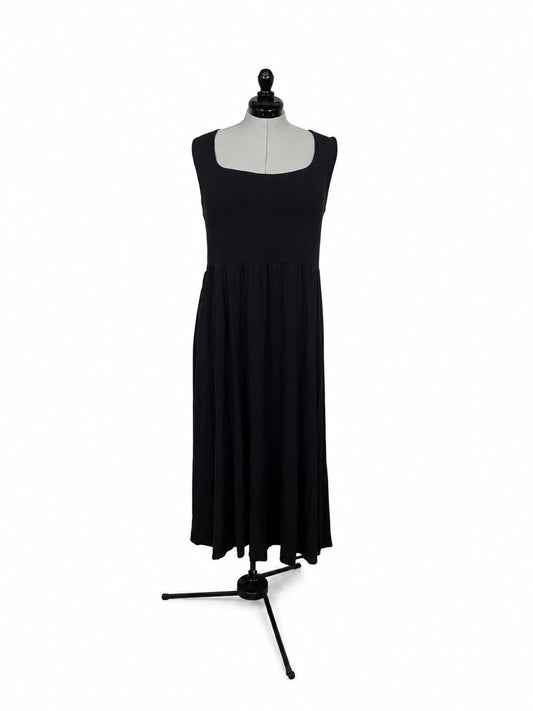 A New Day Black Square Neck Maxi Dress (XL)