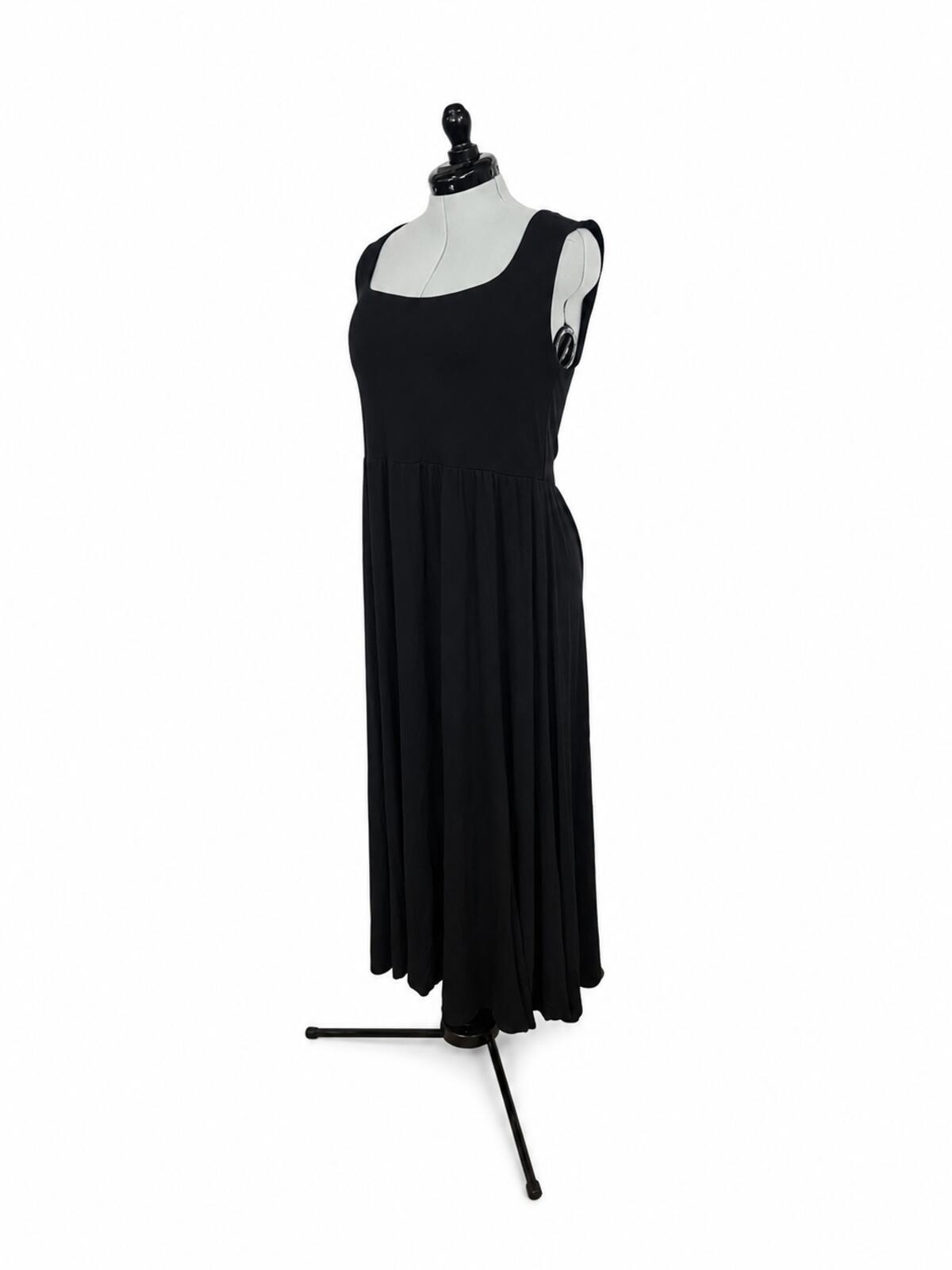 A New Day Black Square Neck Maxi Dress (XL)