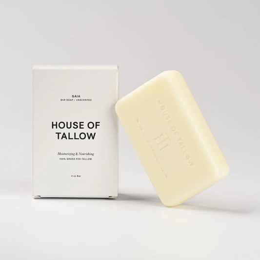 House of Tallow Gaia (Unscented) 100% Grass Fed Tallow Moisturizing Bar Soap