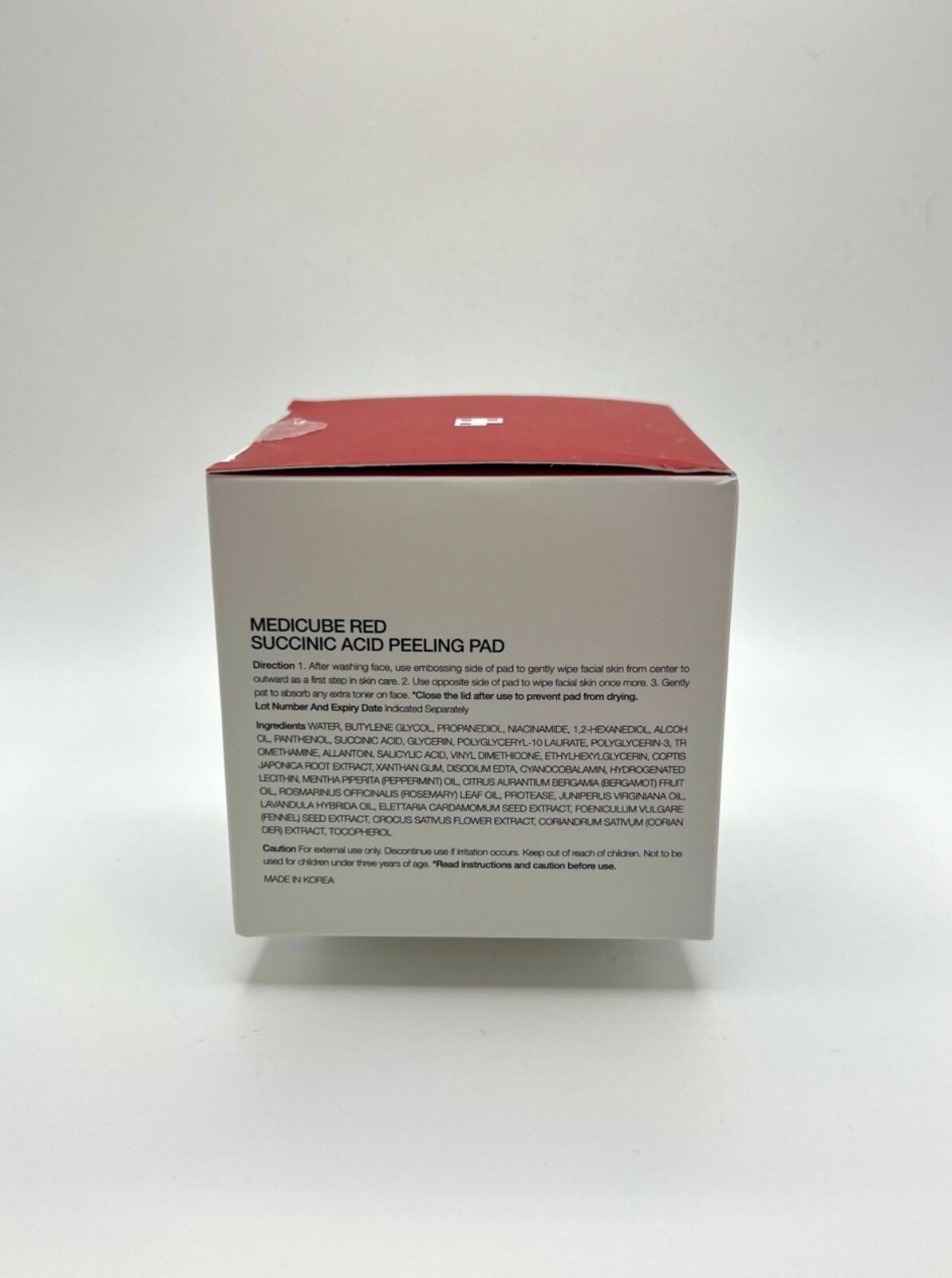 Medicube Red Succinic Acid Peeling Pad - (70ct) Acne Toner Pads-Korean Skin Care