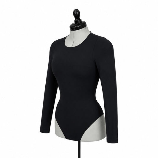 Fabletics- Yitty by Lizzo Black Shapewear Long Sleeve Bodysuit (1X/2X)