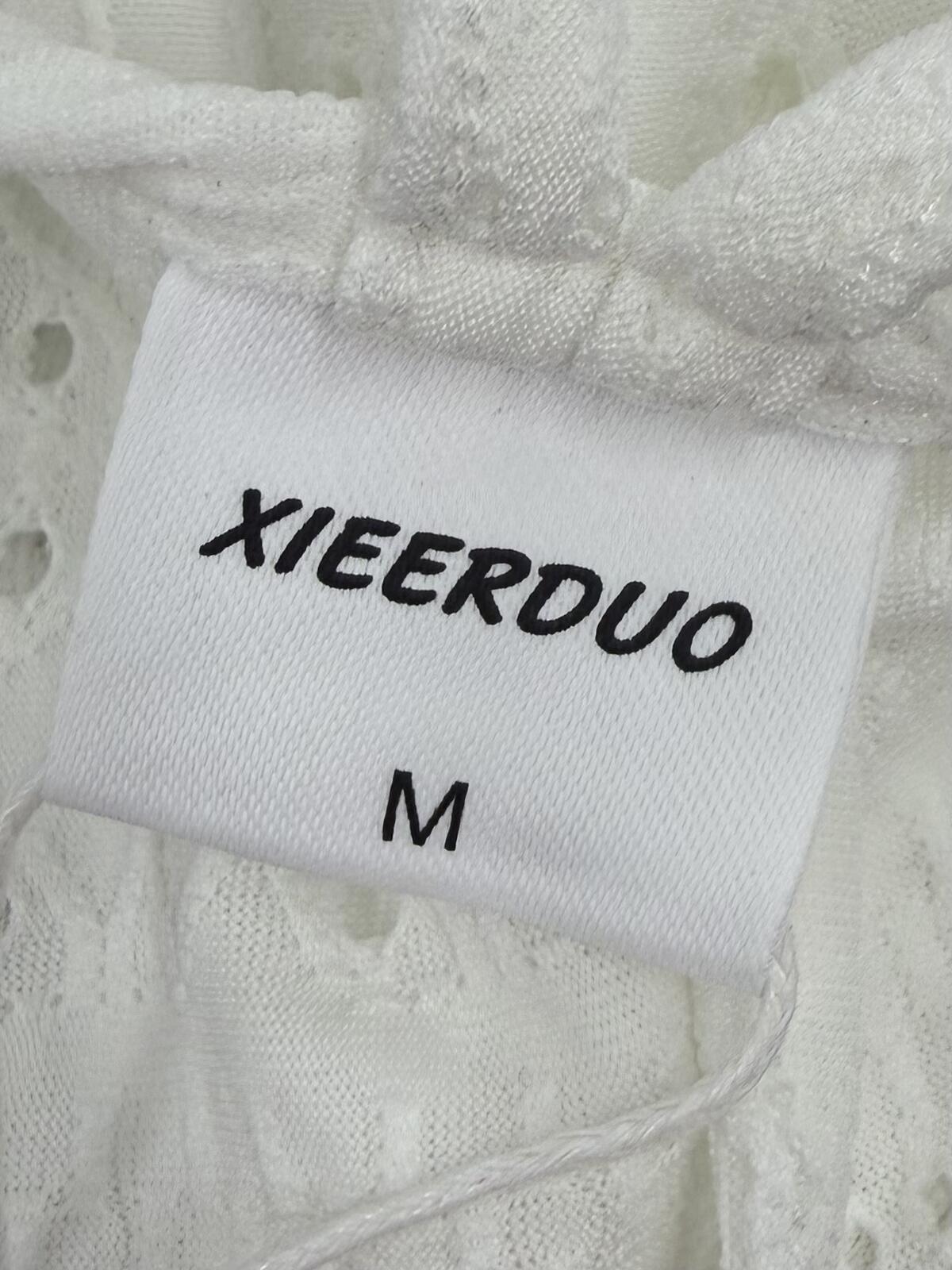 Xieerduo White Eyelet Tank Top (M)