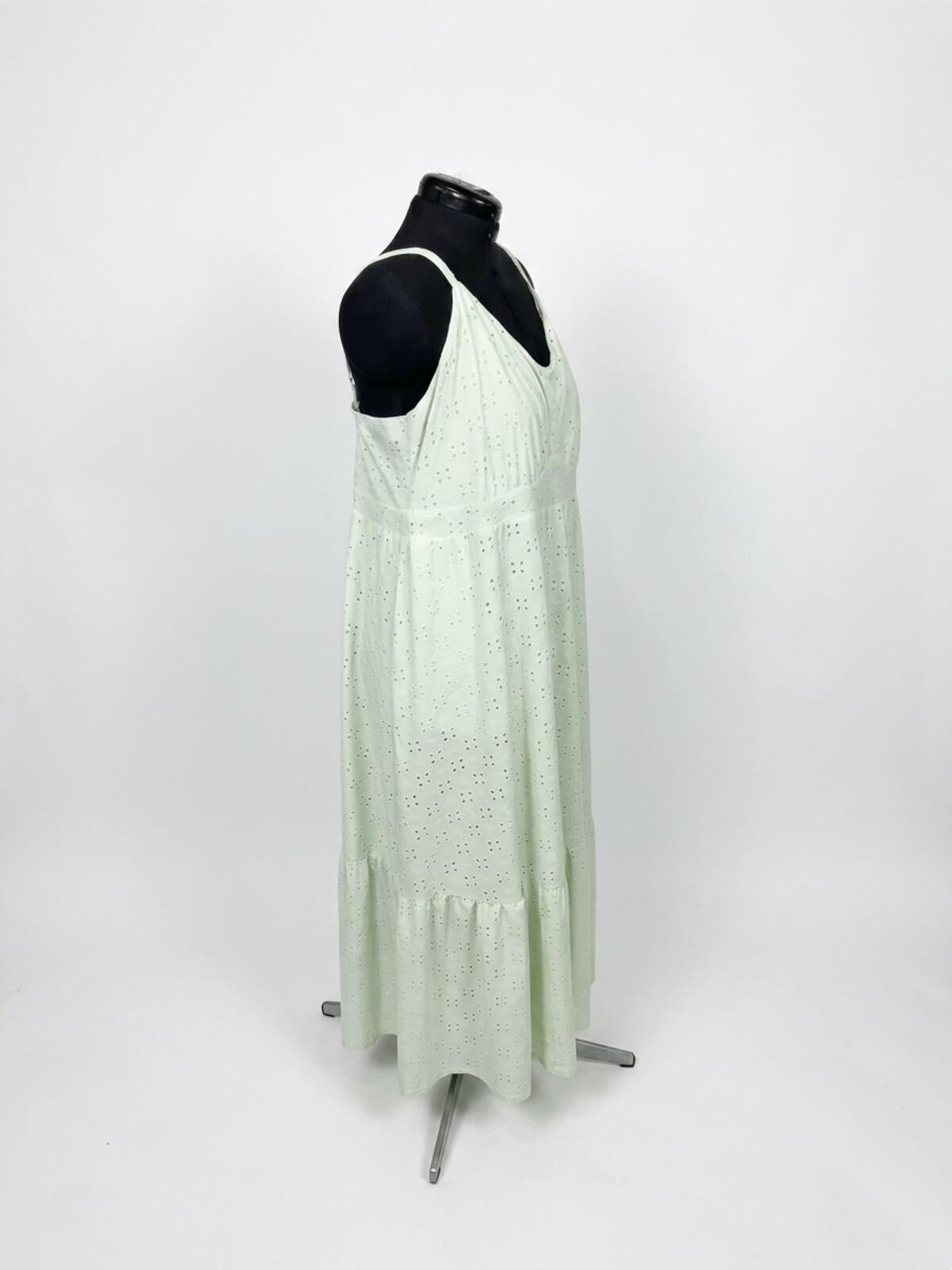 Pinup Fashion Sage Green Eyelet Sundress (20W)