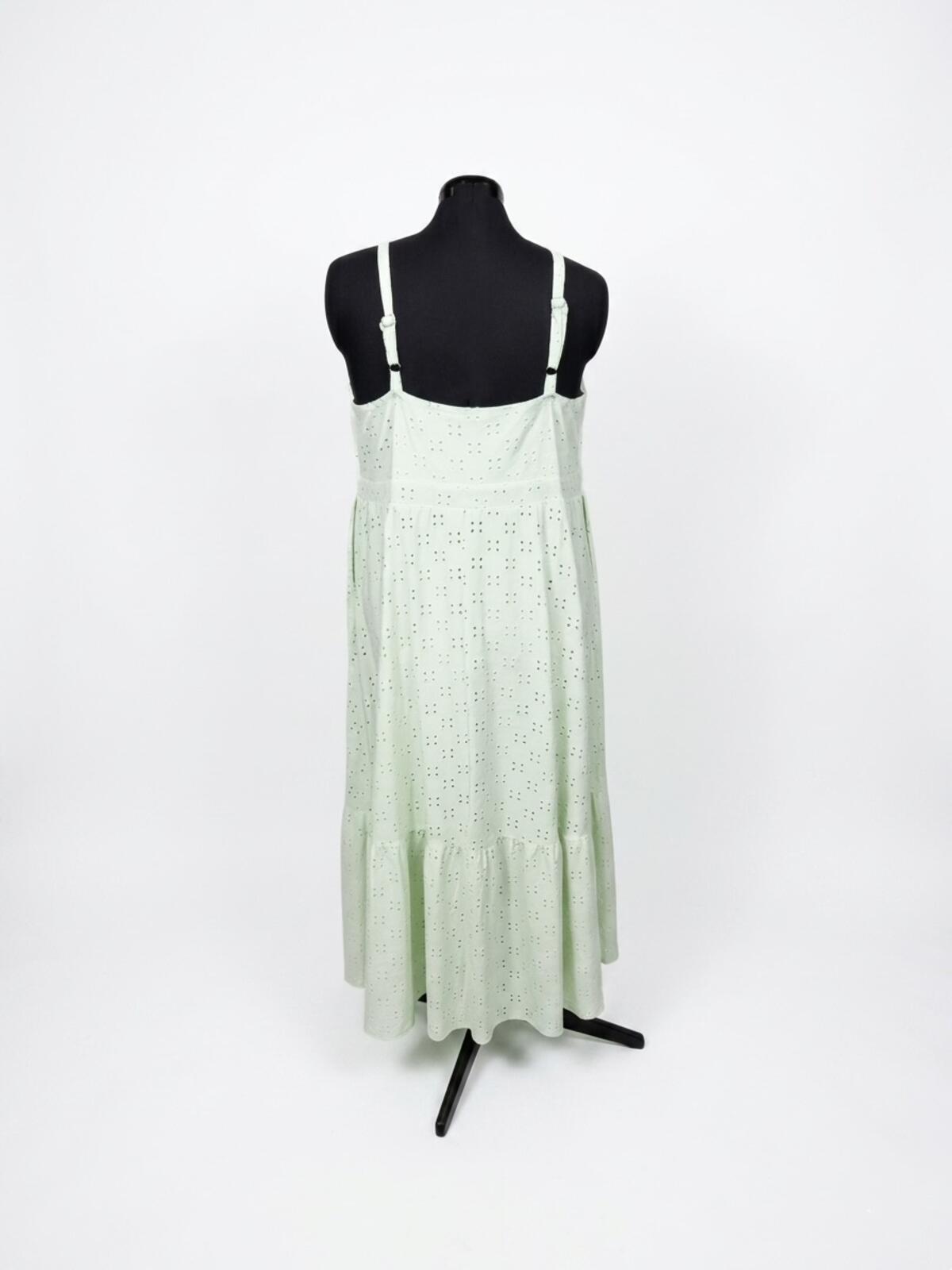 Pinup Fashion Sage Green Eyelet Sundress (20W)