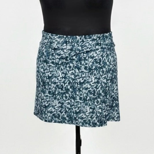 Tranquility by Colorado Clothing Blue, Green & Turquoise Patterned Skort (L)