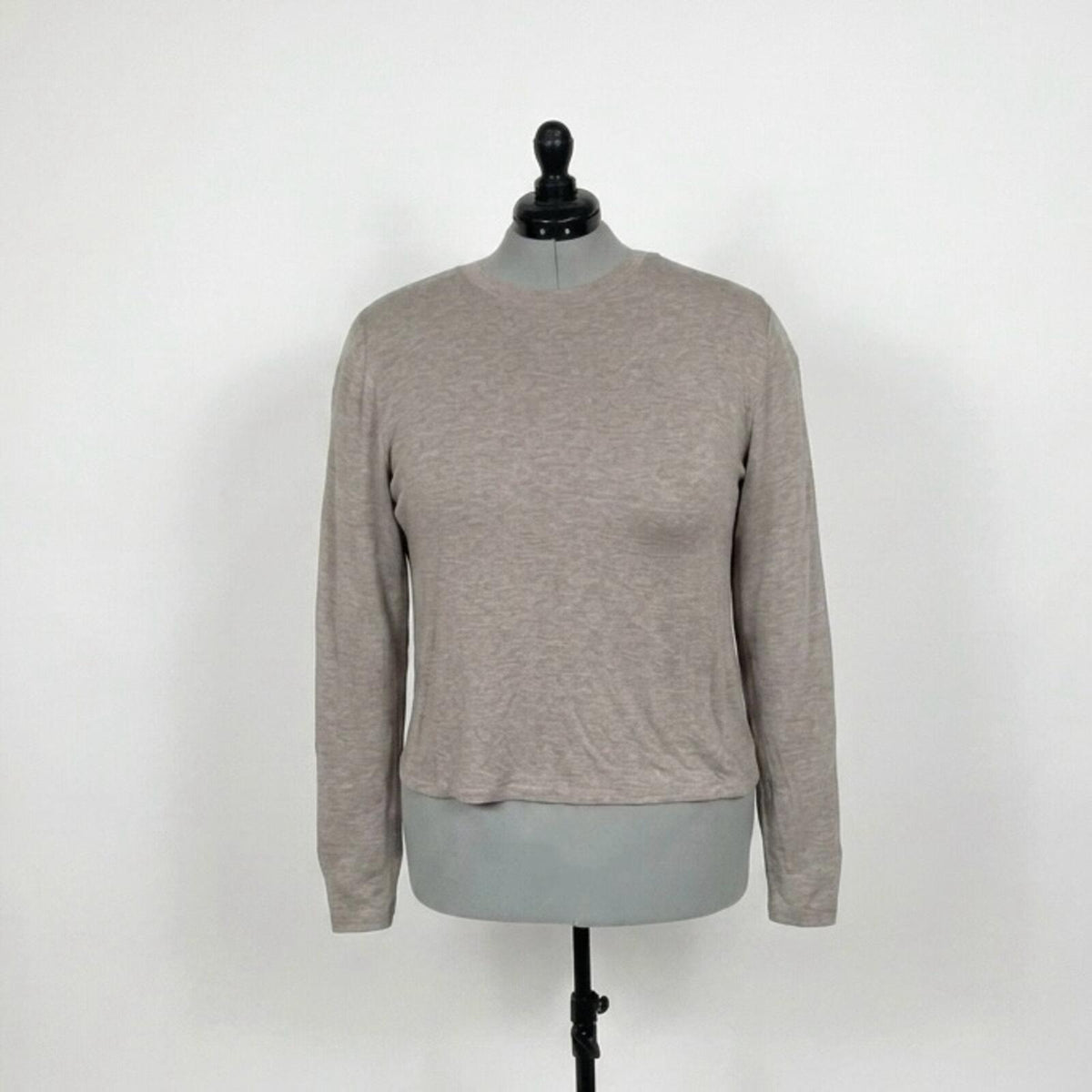 A New Day Tan Thin Long Sleeve T-Shirt (XXL)