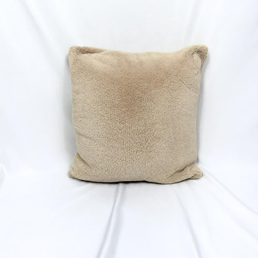 Rodeo Home Fuzzy Beige Decorative (18x18 Pillow)
