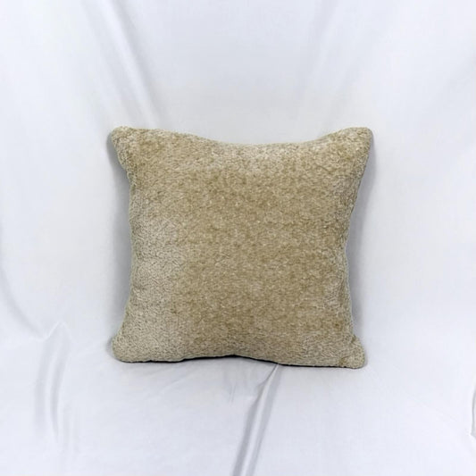 Beige Knit Decorative Pillow (22in x 22in)