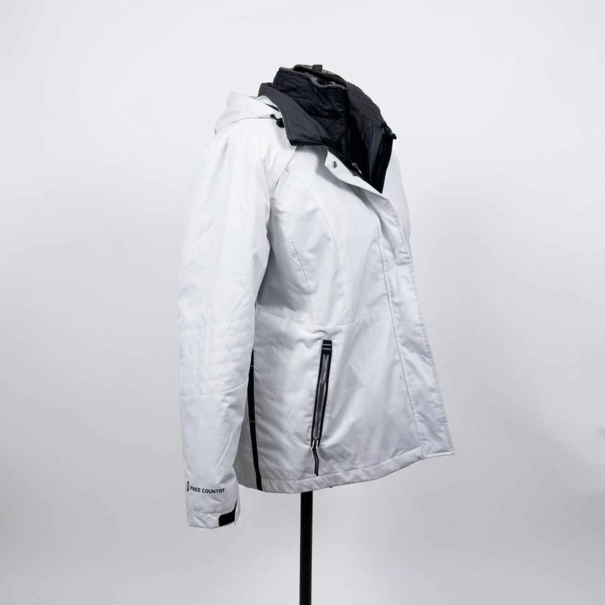 Sierra White & Black 3 in 1 Winter Jacket (XL)