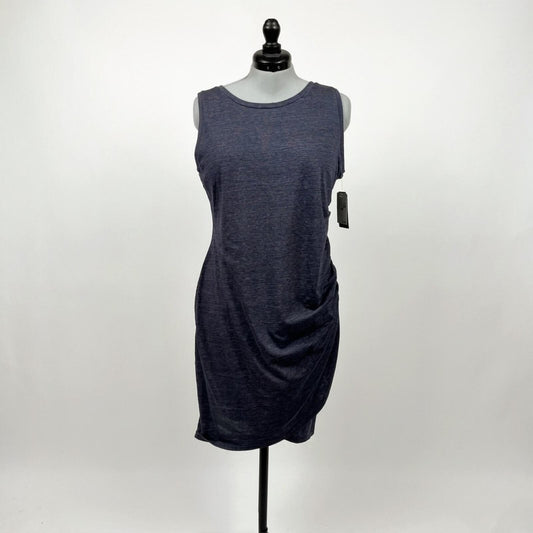 Melrose and Market Navy Night Heather Ruched Sleeveless Dress (XXL)