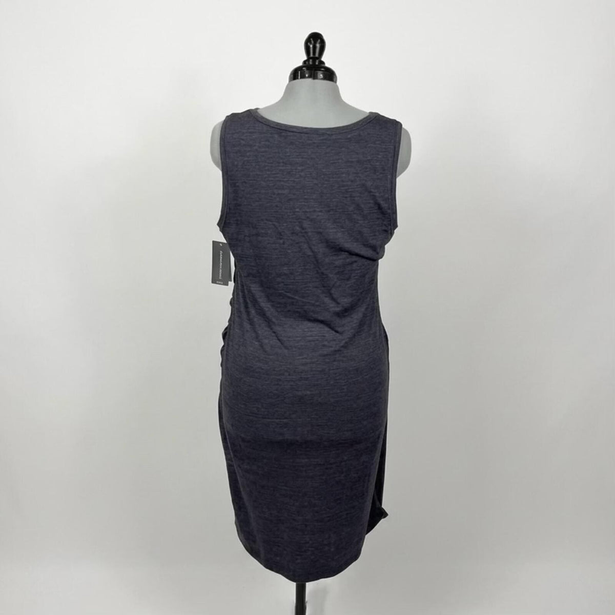 Melrose and Market Navy Night Heather Ruched Sleeveless Dress (XXL)