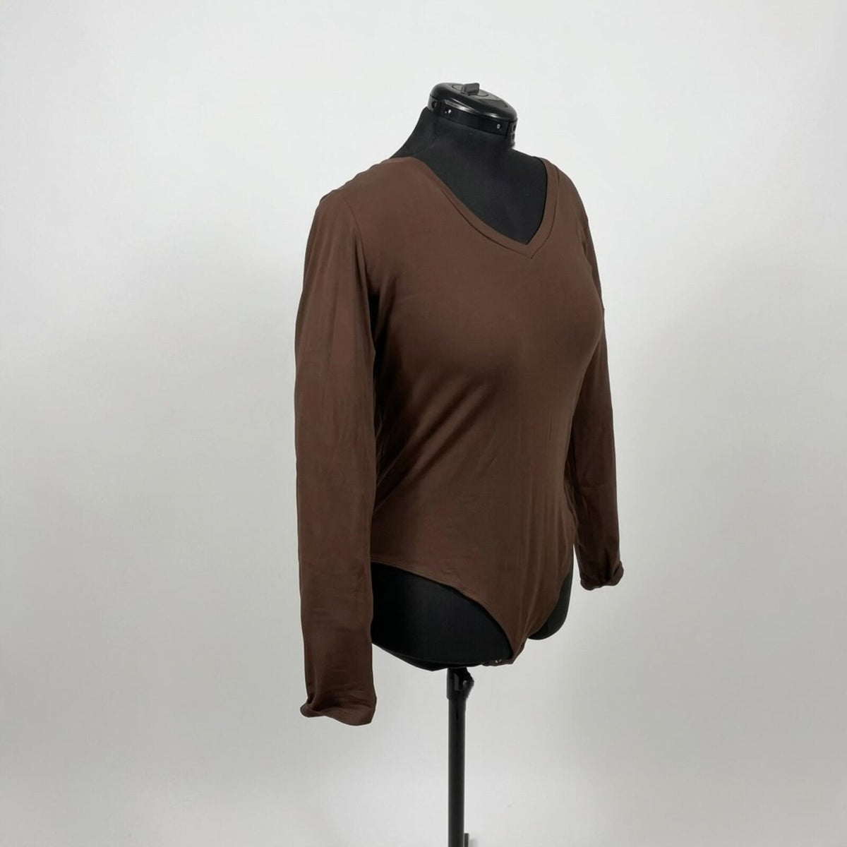 Fashion Nova Chocolate Brown V Neck Bodysuit (2X)