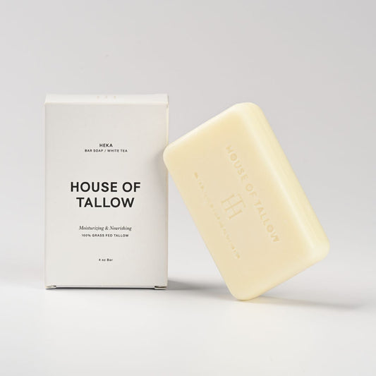 Heka White Tea Tallow All-in-One Soap Bar