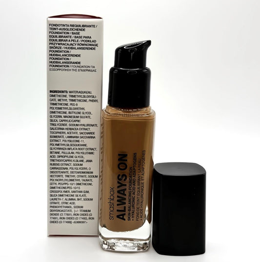 Smashbox Always On Skin-Balancing Foundation + Hyaluronic Acid & Adaptogen (T10-W)