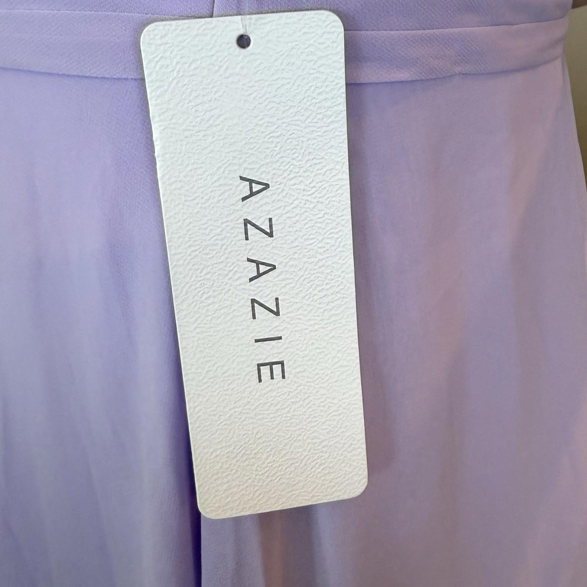 Azazie Dallas Lilac Chiffon A-Line One Shoulder Bridesmaids Dress (Size 14)