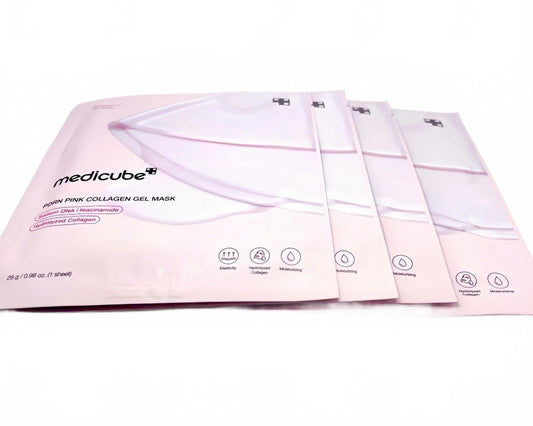 Medicube PDRN Pink Collagen Gel Mask (Set of 4) - Korean Skin Care