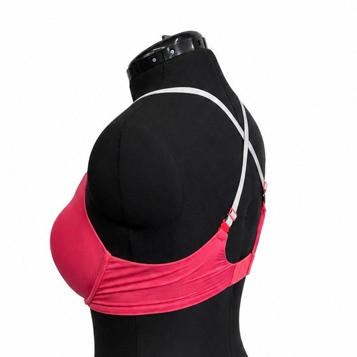 Victorias Secret Pink & Black Soft Semi Demi Underwire Bra (36DD)