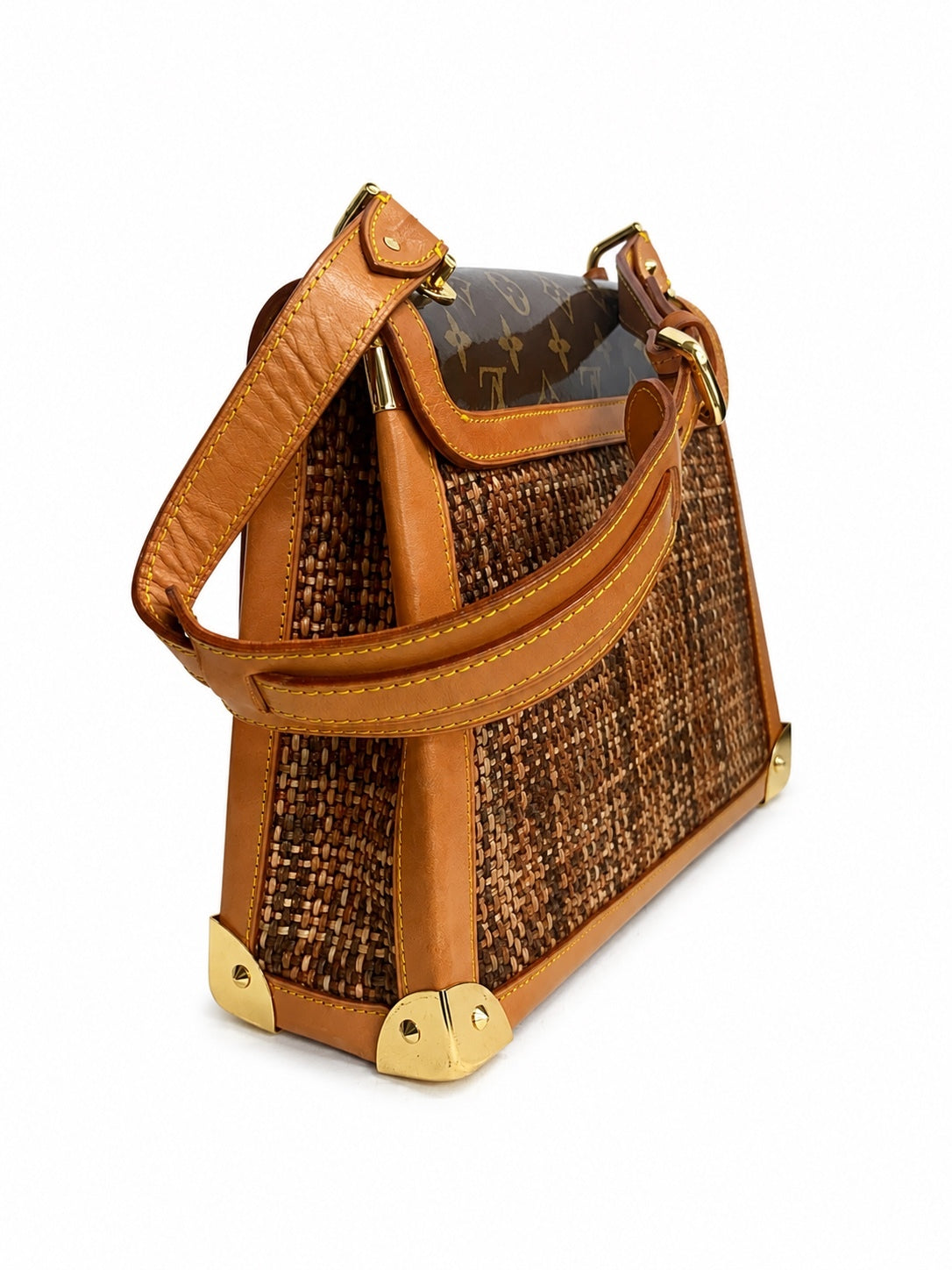 Louise Vuitton Monogram Tweedy Rabat Bag
