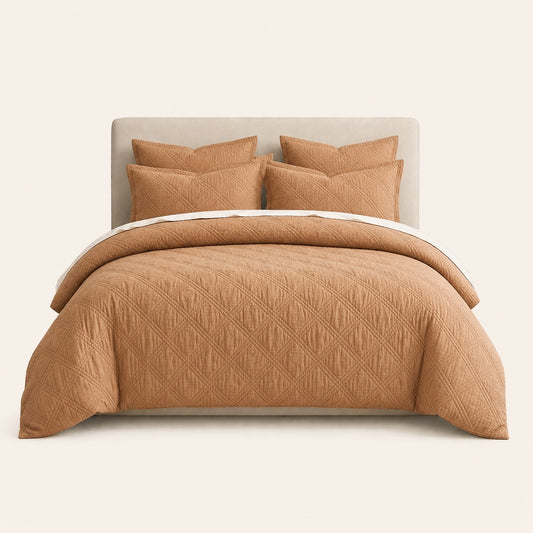 Levtex Home Sandstone French Flax Linen Full/Queen Quilt (88X92)