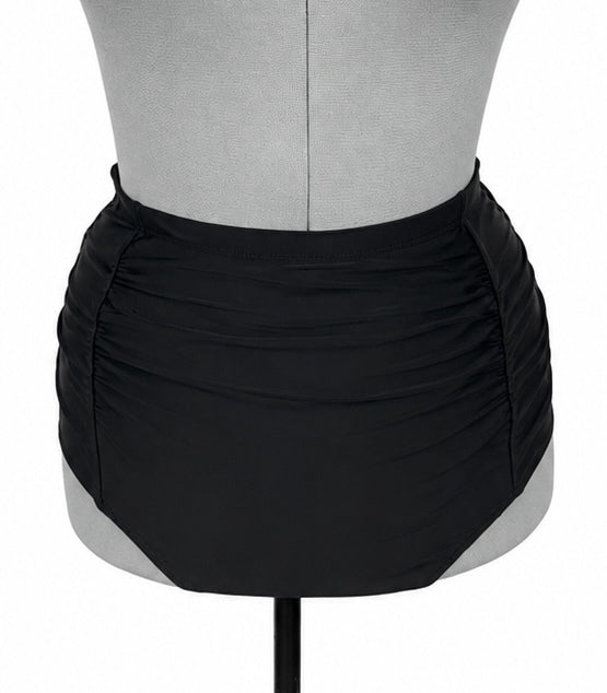 Tempt Me High Waisted Black Swim Bottoms (L)