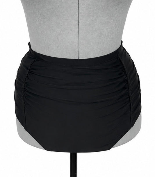 Tempt Me High Waisted Black Swim Bottoms (L)