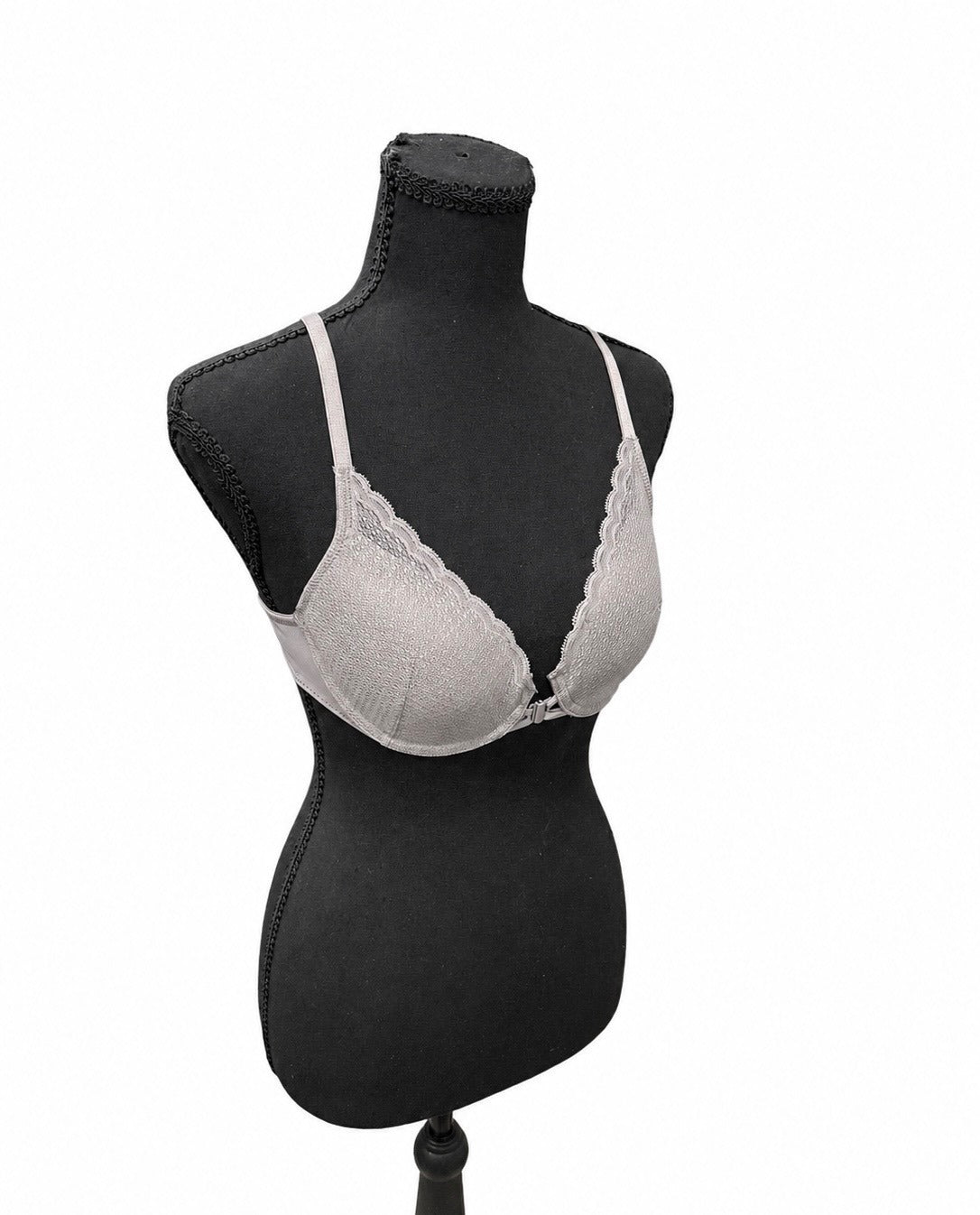 Auden Gray Lightly Lined Demi Coverage Racerback Bra (32B)