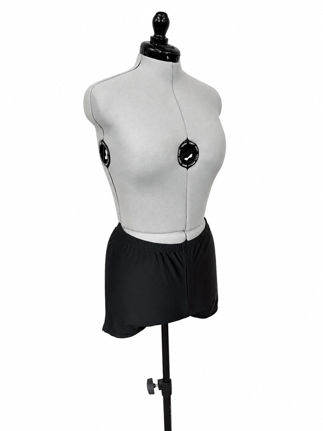 Kate Kasin Black and Floral Swim Dress and Shorts (XL)