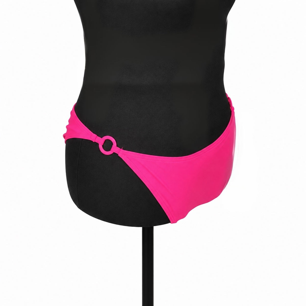 Shade & Shore Low Rise High Leg Pink Bikini Bottom (L 12-14)