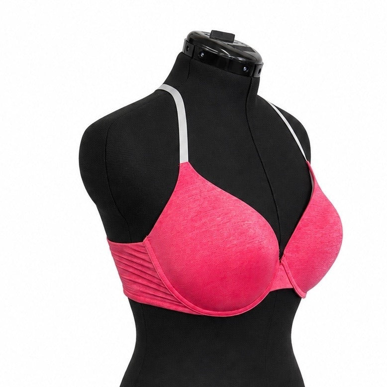 Victorias Secret Pink & Black Soft Semi Demi Underwire Bra (36DD)
