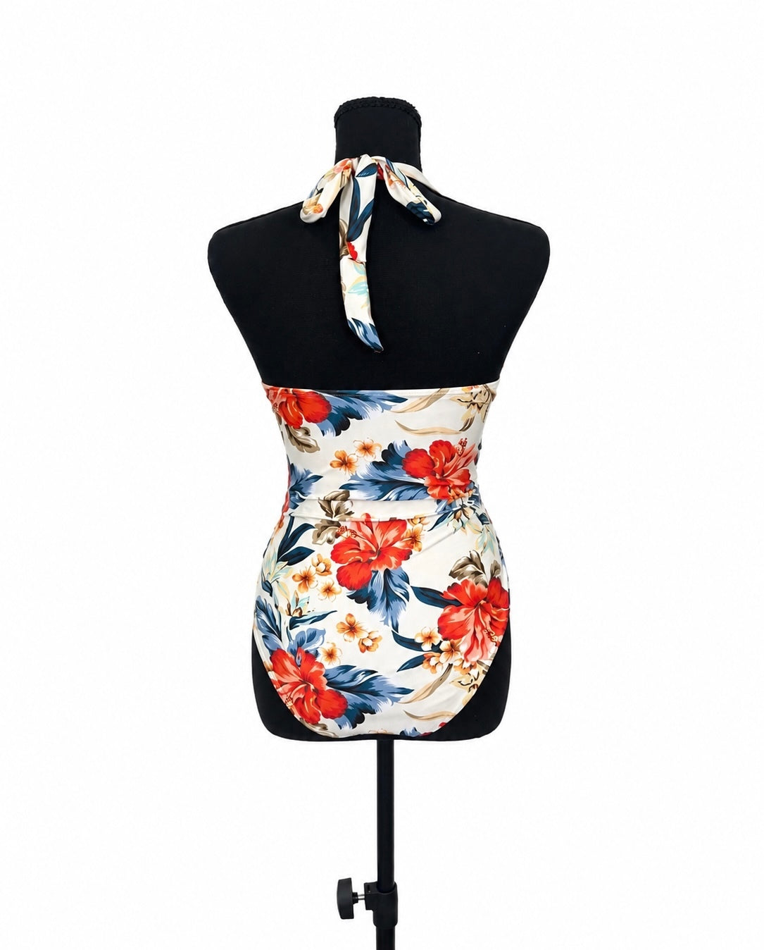 B2Prity White and Colorful Floral One Piece Swimsuit (M)