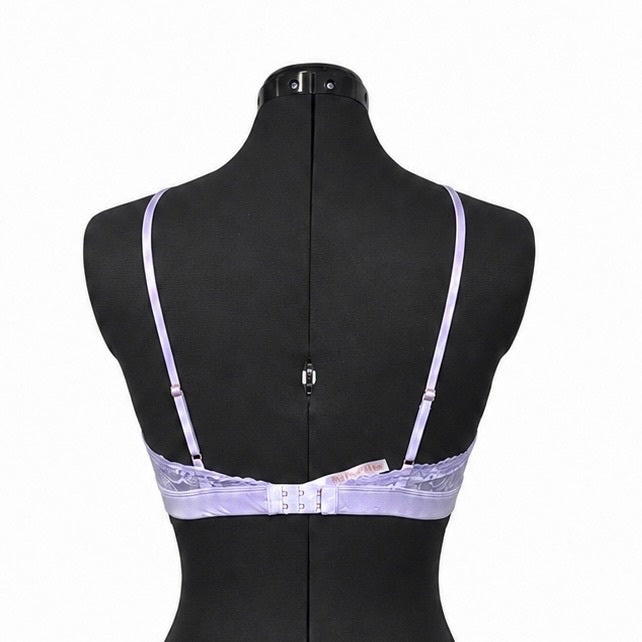 Savage X Fenty Lavender Floral & Mesh Lace Bralette (XL)