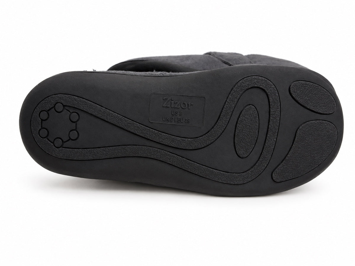 Zizor Gray Slippers (W 8)