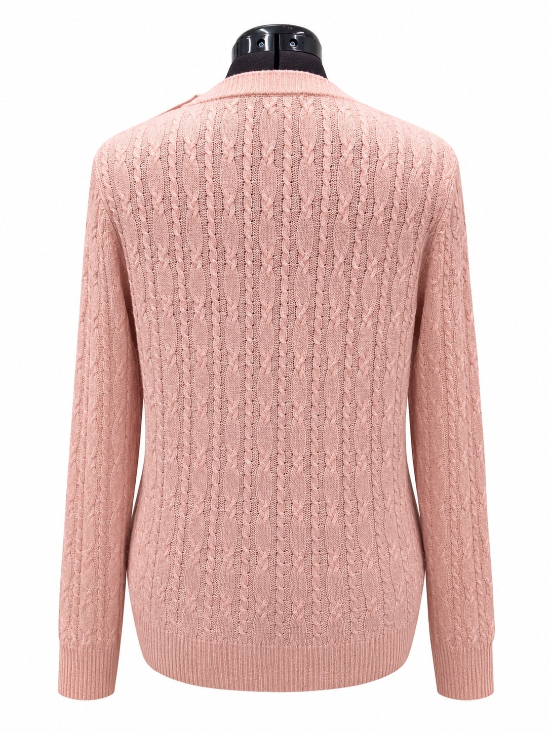 Universal Thread Goods Co. Pink Cable Knit Crewneck Sweater (XXL)