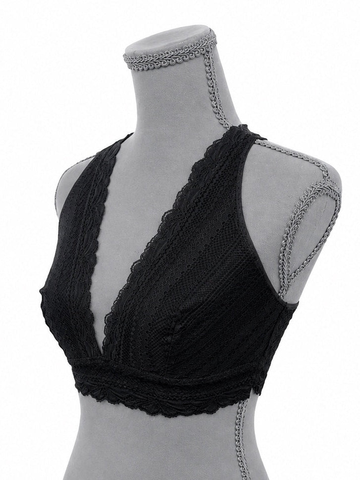 Auden Black Unlined Racerback Bralette  (S)