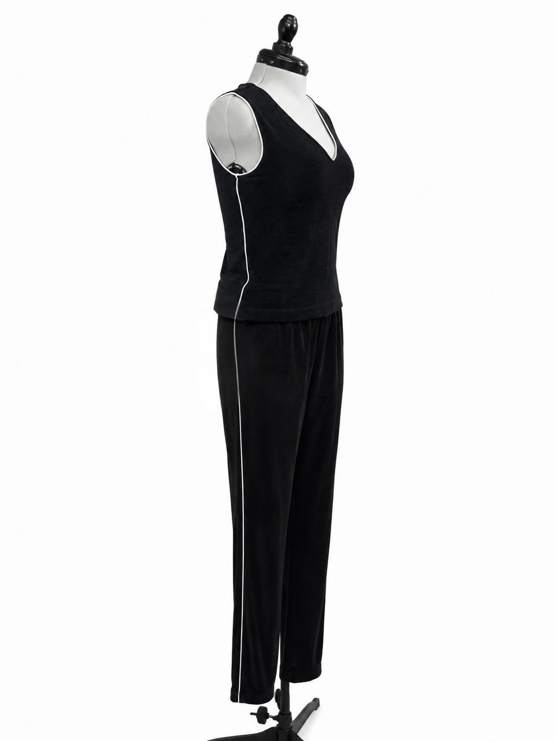 Softwear by Mark Singer Black Tank Top/Pants Track Suit Set (S)