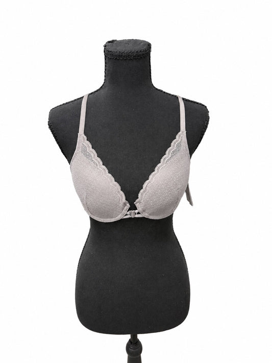 Auden Gray Lightly Lined Demi Coverage Racerback Bra (32B)