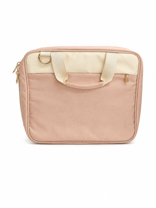 Casirena Pink & Cream Cosmetic Travel Bag