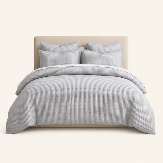 Mills Levtex Home Gray Pewter King Duvet Set (1 Duvet 106X94, 2 Shams 20X36)