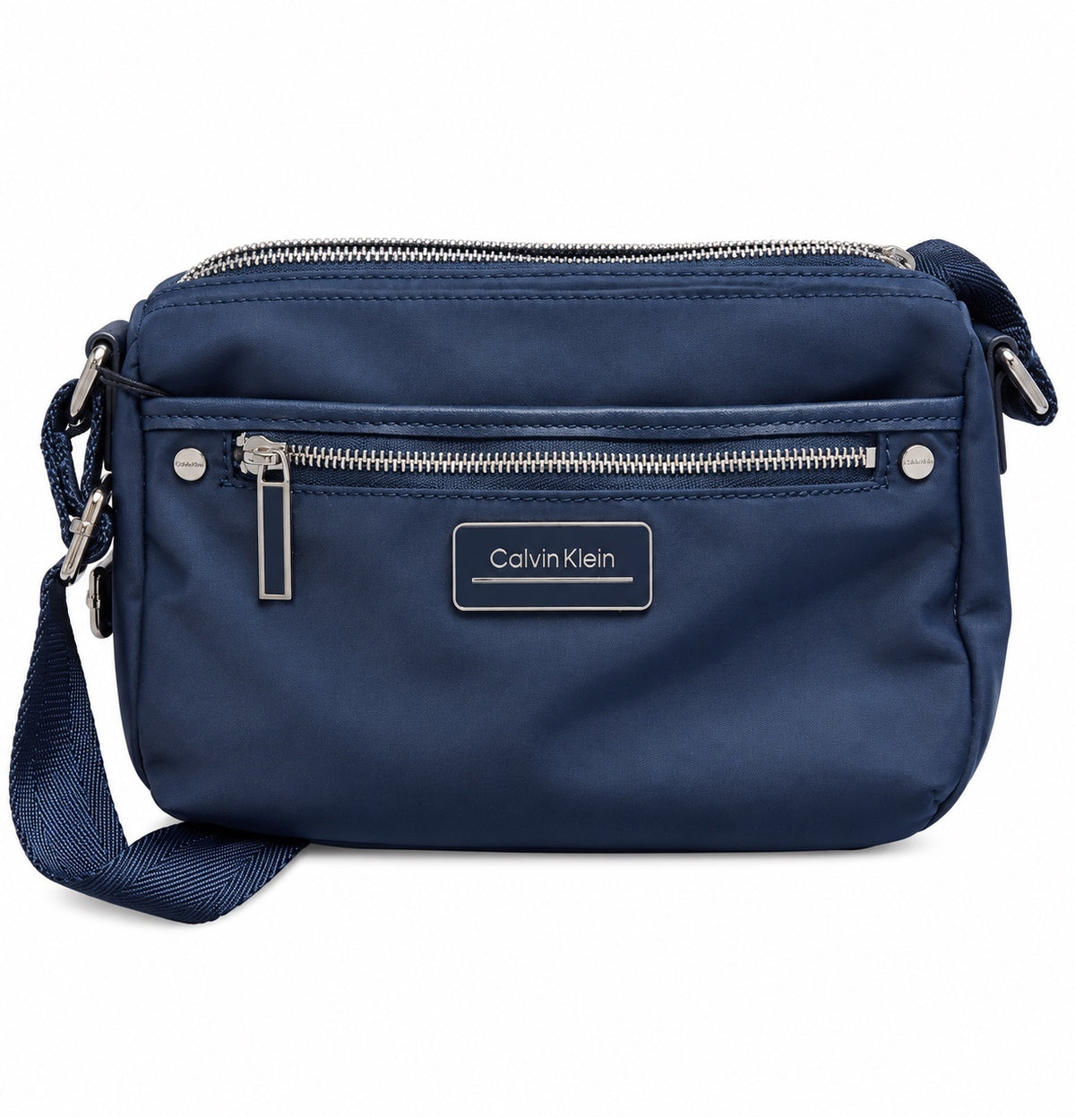 Calvin Klein Navy Sussex Nylon Top Zip Cross Body Bag