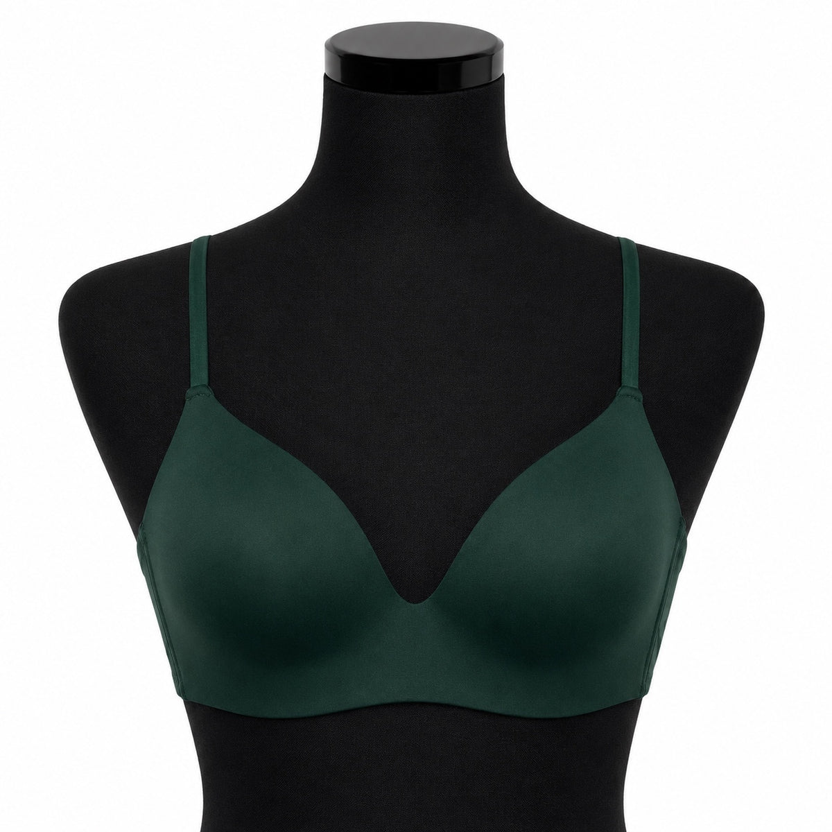 Auden Green The Bliss Lightly Lined Wirefree Bra w/ Adjustable Straps (32D)