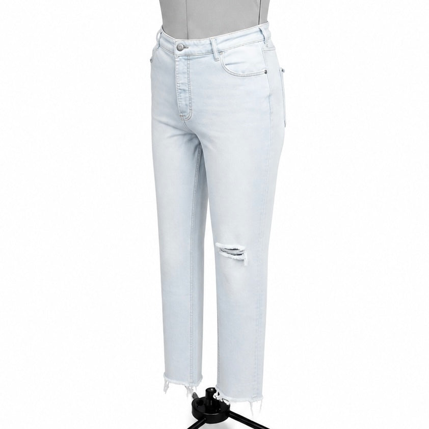 Old Navy 360 Stretch Extra High-Rise Rockstar Super Skinny Light Wash Jeans (16)
