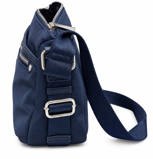 Calvin Klein Navy Sussex Nylon Top Zip Cross Body Bag